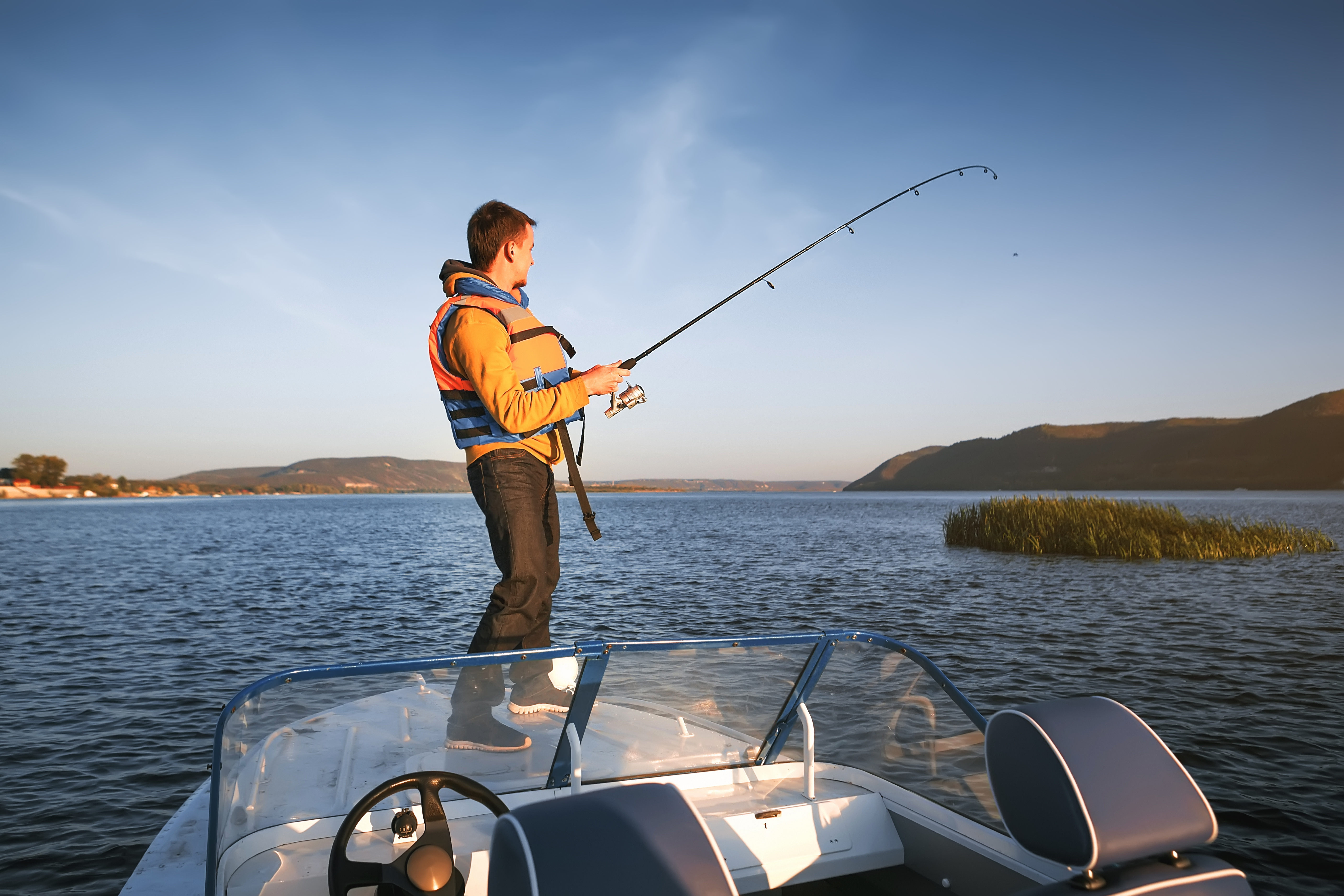 progressive-fisherman on boat