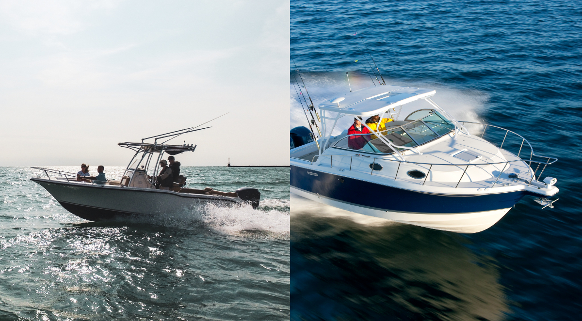 Center Console vs. Walkaround Boats