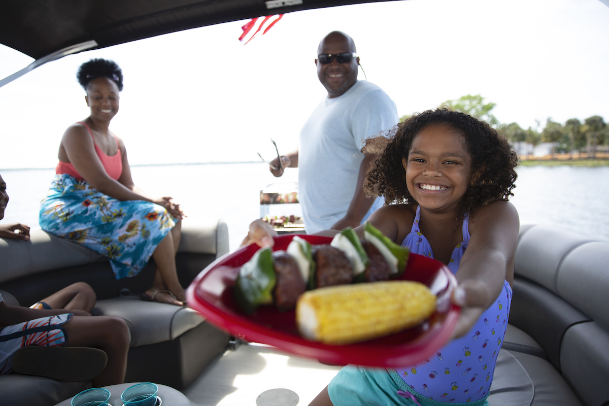 cooking on a boat