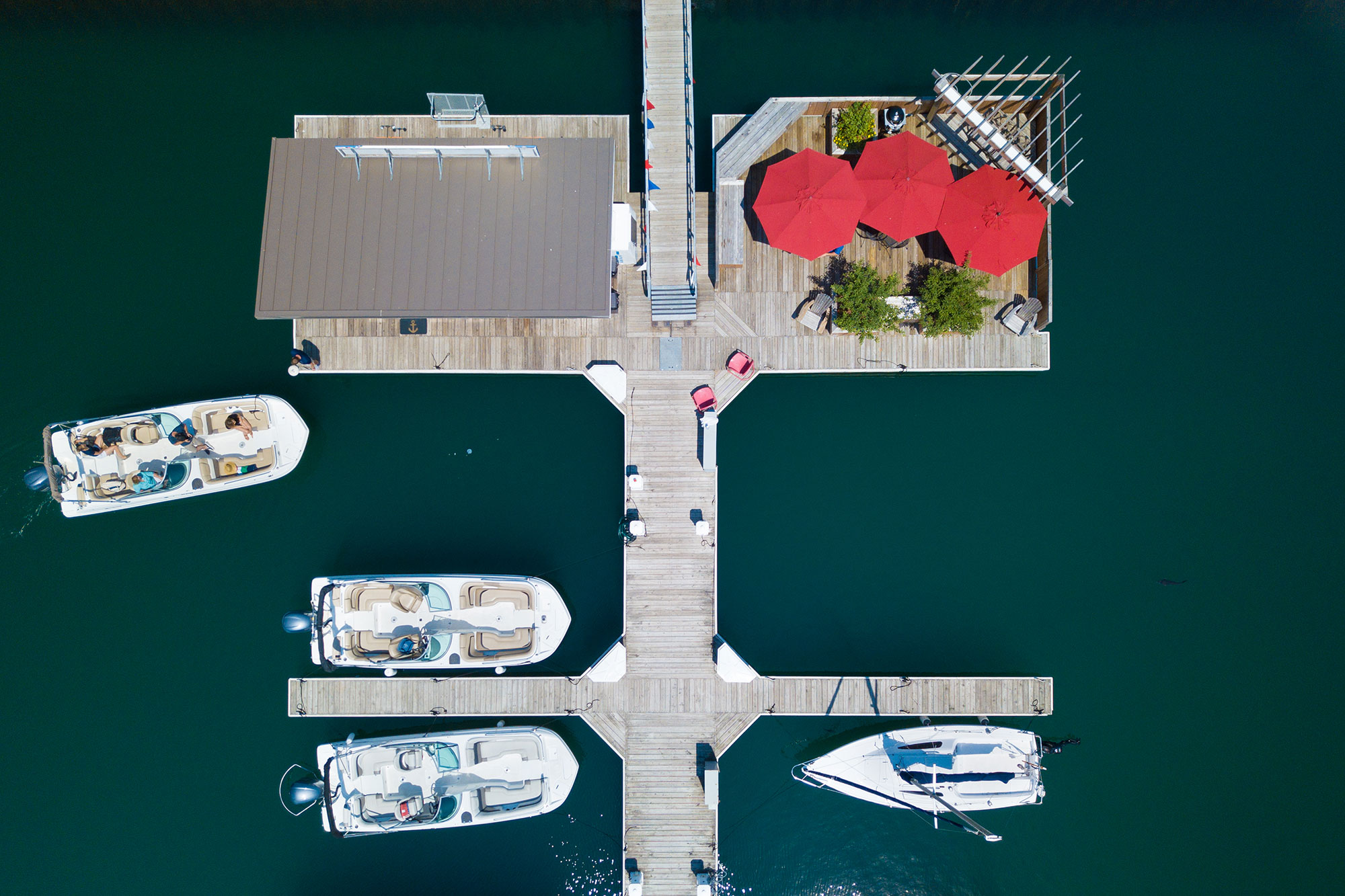 yacht on a dock