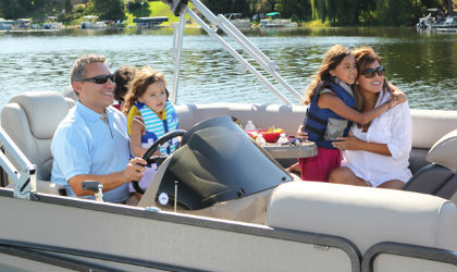 Insurance Family on a boat