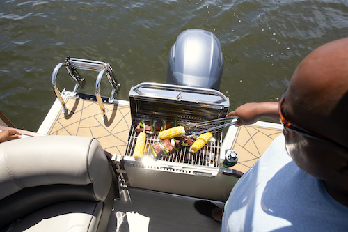 boat bbq onboard
