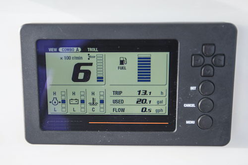 boat digital display fuel gauge