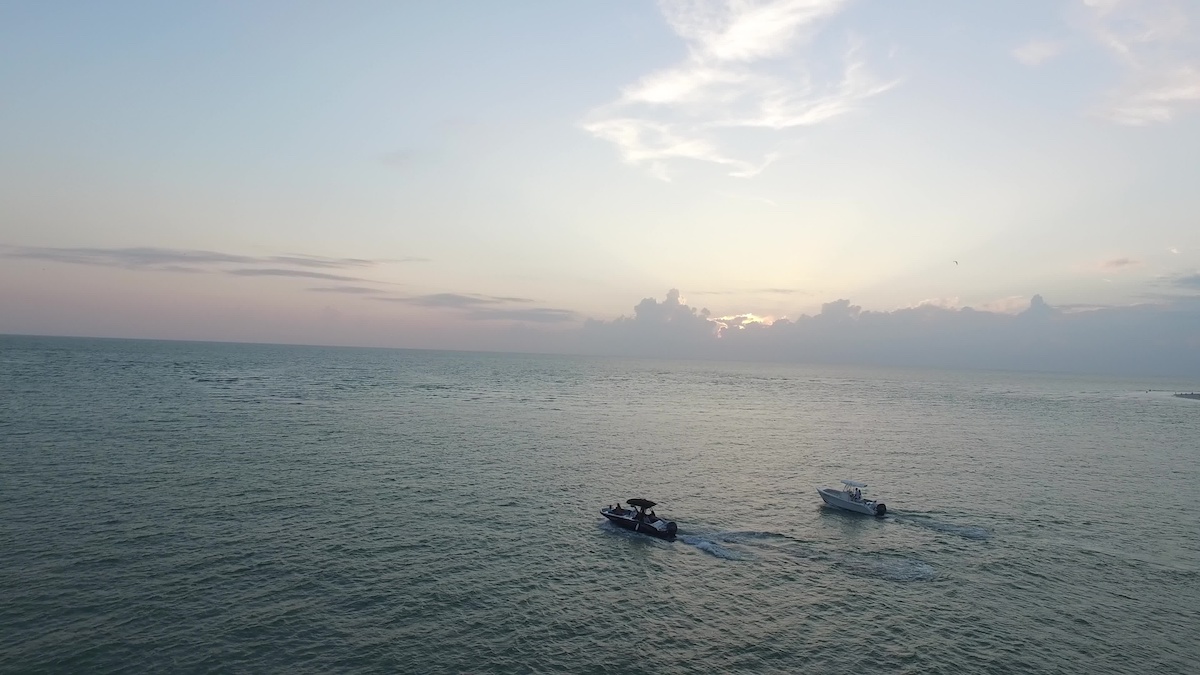 boating relaxation and solitude