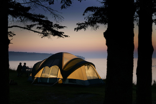 camping on a boat