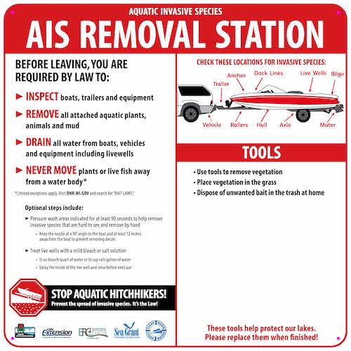 clean drain dry AIS removal station