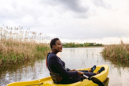 Women Kayaking