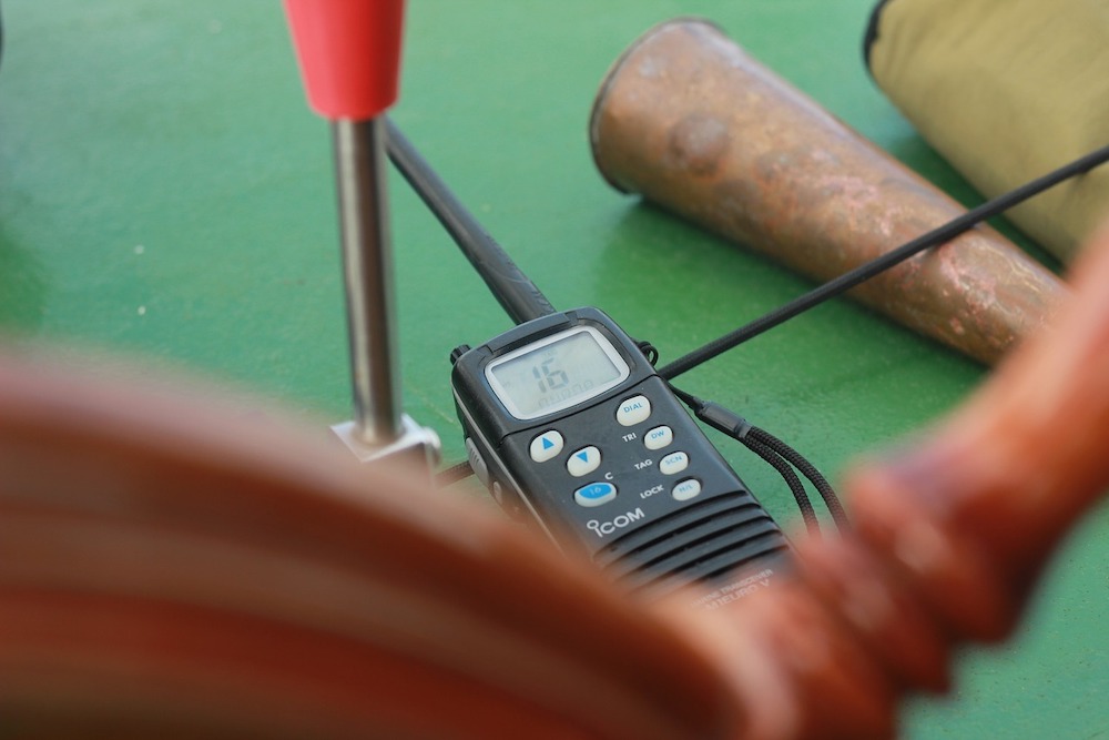 using a vhf radio