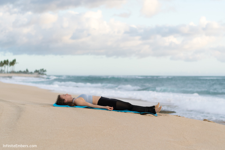 savasana boat yoga