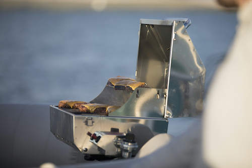 is it legal to grill on a boat