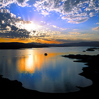 Sunset over Lake