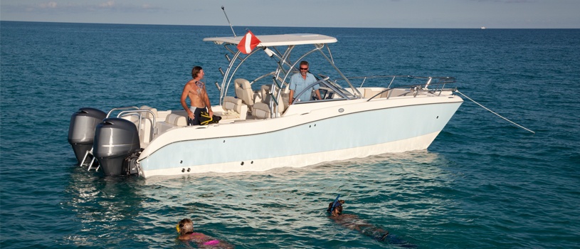 multi-hull power boat power catamaran discover boating