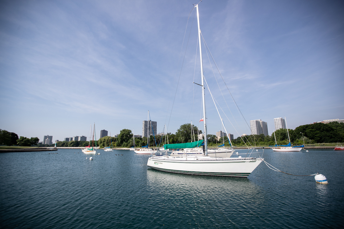 sailing on lake michigan