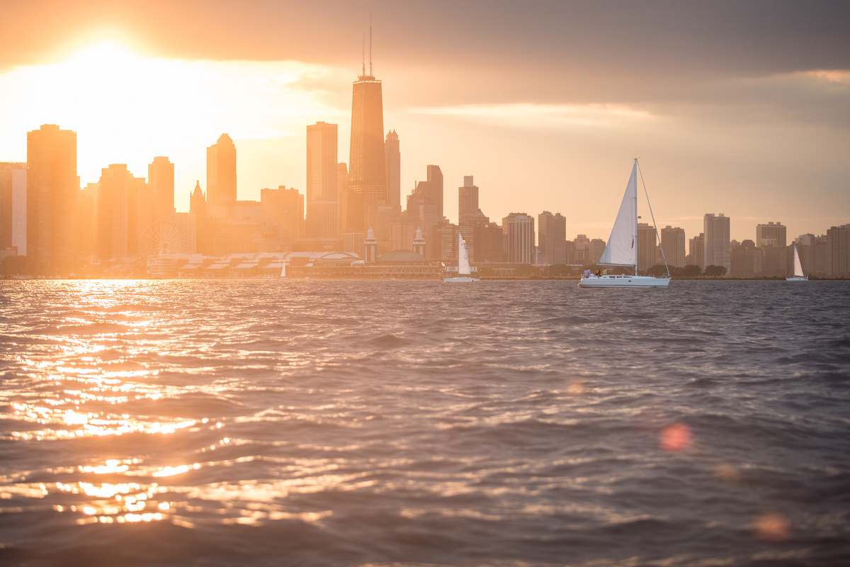 sailing on lake michigan