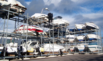 Boat storage racks Boat storage racks