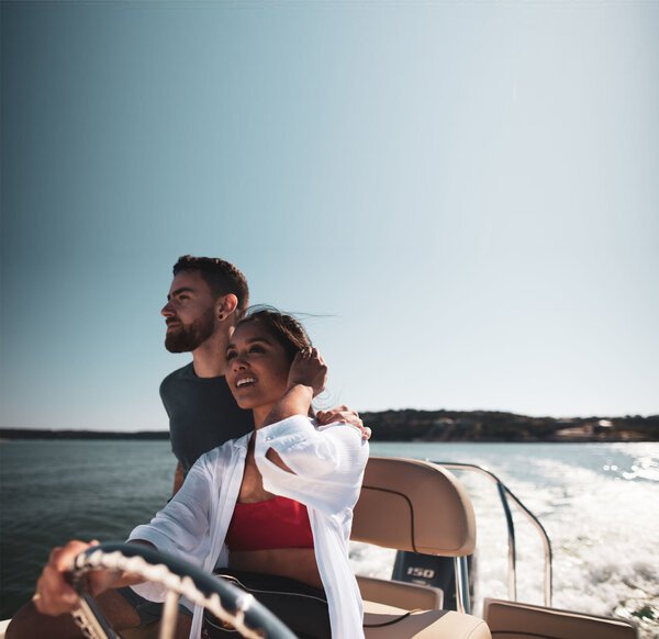 Couple on a boat