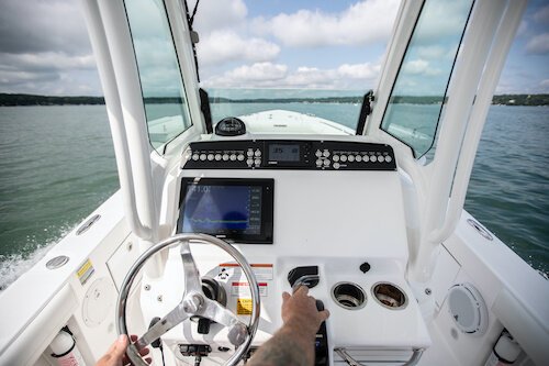 using a chartplotter to avoid running aground