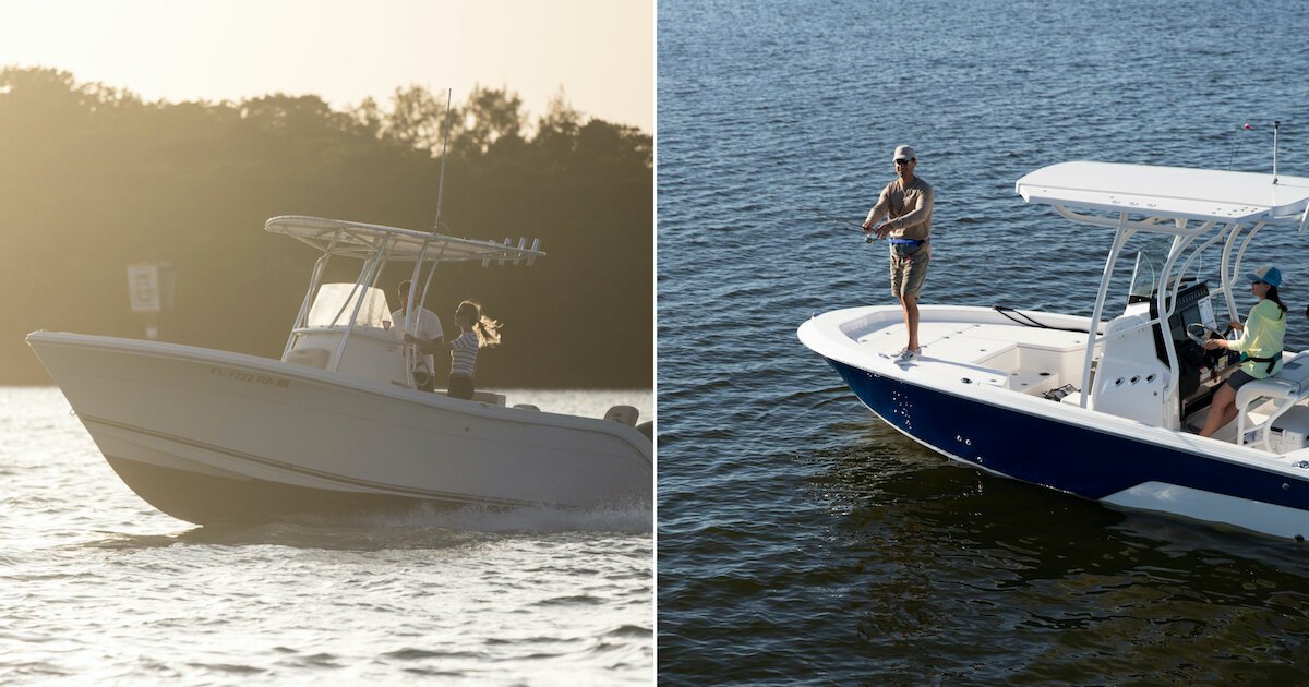 Family-Friendly Offshore Center Consoles & Bay Boats from 21' to