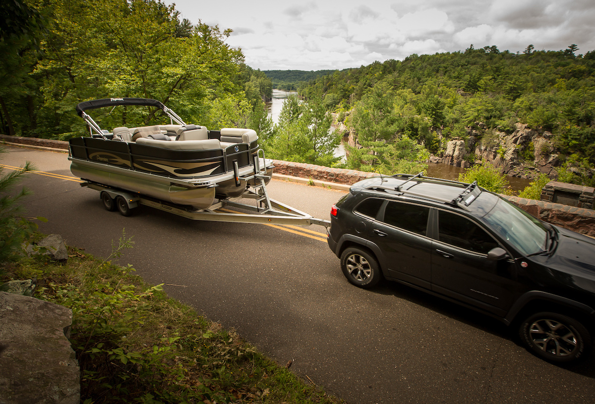 towing a boat