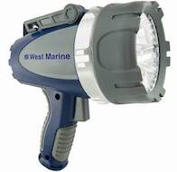 West Marine Waterproof 3000-Lumen Rechargeable LED Spotlight 