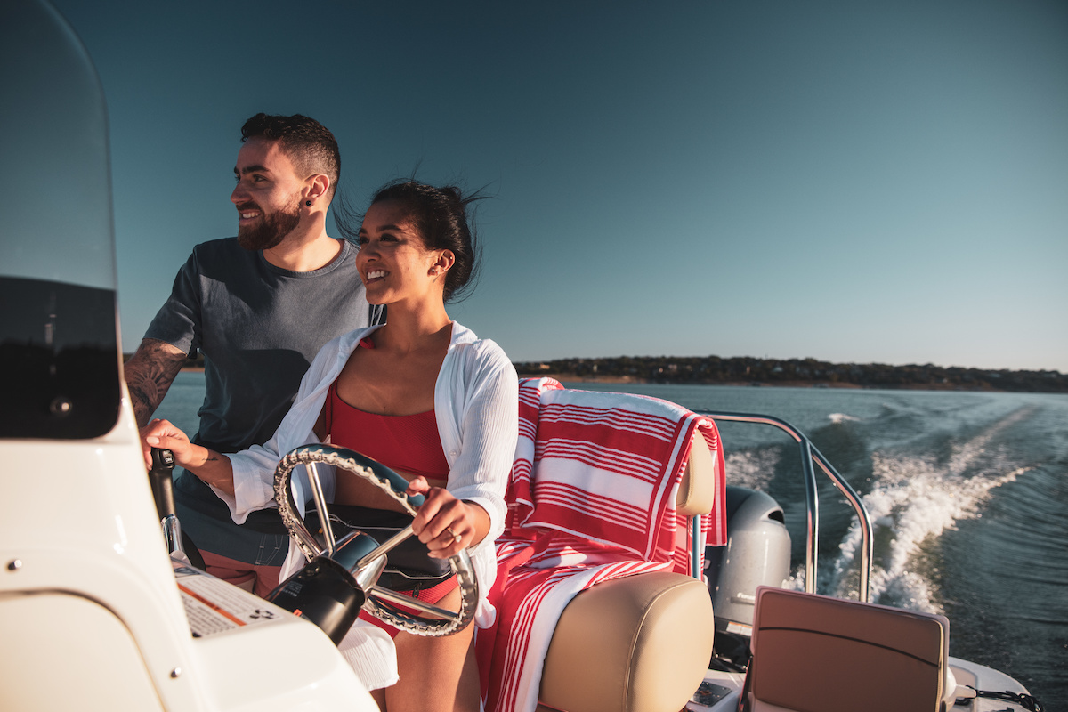 women in boating